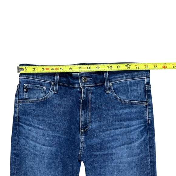 Adriano Goldschmidt The Farrah High-Rise Skinny Ankle Raw Hem Jeans Size 28R - Picture 10 of 16